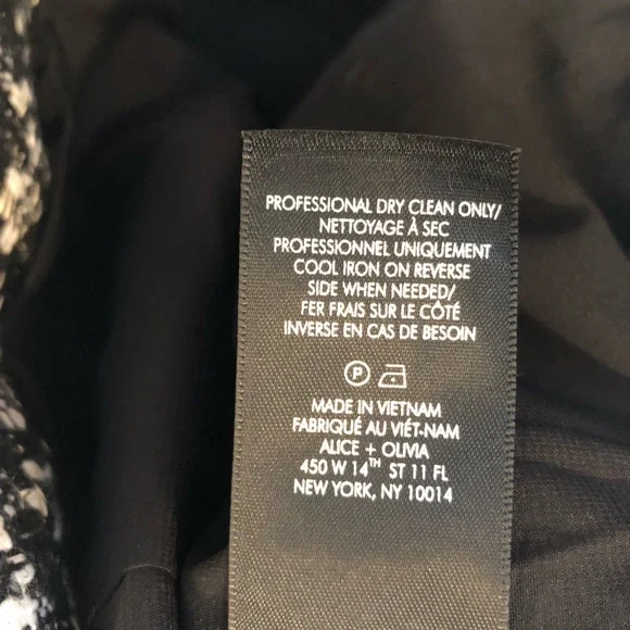 Alice + Olivia Bonita Tweed A Line Mini Dress size 8 - Picture 10 of 12